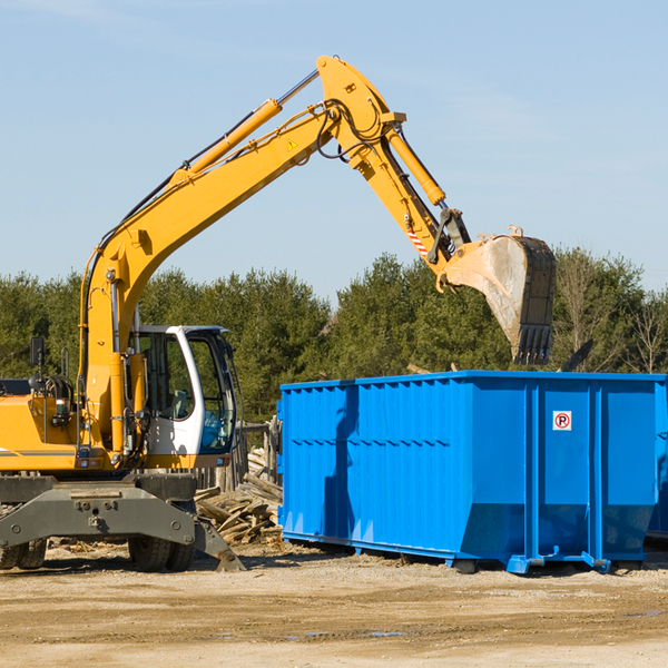 can i choose the location where the residential dumpster will be placed in Bluff Dale